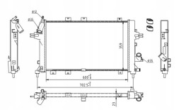 Hart 612 357 Радіатор, система охолодження двигуна hart 612 357
