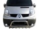Китай 5001PWT03 Передній захисний обвіс (A-Bar) хромований Opel Vivaro Renault Trafic 2001-2013