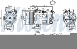 Nissens 890802 Компресор компресора кондиціонера 890802 nissens