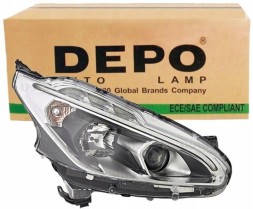 Abakus 550-1165R-LDEM2 Світлодіодний (led) передній ліхтар peugeot 208 2015- (правий, depo)