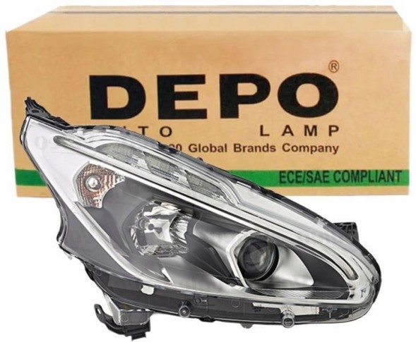 Abakus 550-1165R-LDEM2 Світлодіодний (led) передній ліхтар peugeot 208 2015- (правий, depo)
