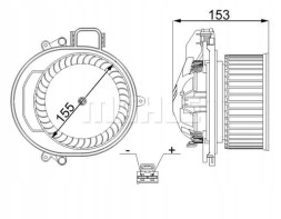 Mahle AB 257 000S Повітродувний вентилятор припливу ab 257 000s mahle