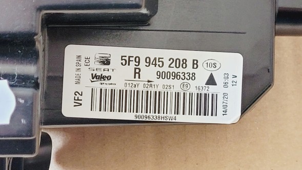 5F9945208B / LED KOMBI SEAT LEON 3 УНІВЕРСАЛ ЛІФТ 2016-2020 СВІТЛОДІОДНА ЛАМПА ЗАДНЯ ПРАВА 5F9945208B НОВА OEM