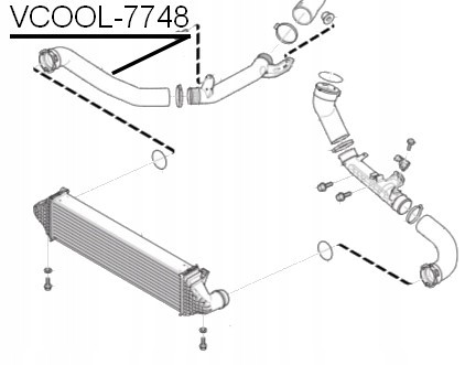 Китай 31657748 Патрубок інтеркулера правий VOLVO V40 V40CC 2016-2019 двигуни D4204T, B4154T