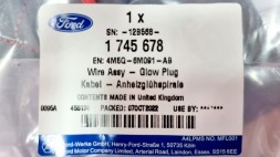 Ford OE 4M5Q-6M091-AB Шнур свічок розжарювання mondeo mk4 s-max mk1-1745678 _ 4м5q-6м091-ab