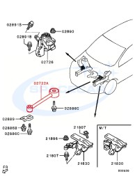 Mitsubishi OE 1092A034 Подушка (опора) двигуна для Mitsubishi Space Star II Mirage 2012-2023