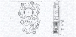 MAGNETI MARELLI 351516000106 Magneti marelli масляний насос опель