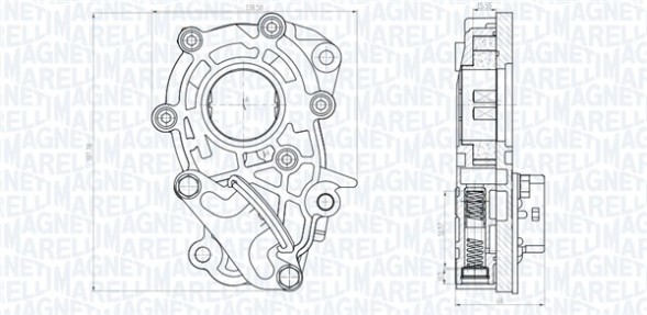 MAGNETI MARELLI 351516000106 Magneti marelli масляний насос опель