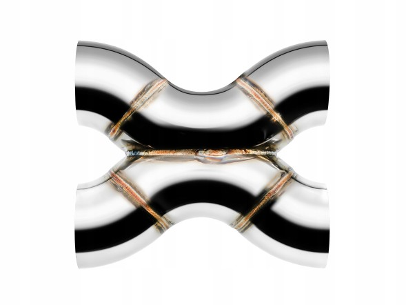 FMIC FP-XPIPE-57-57 Зварна труба з нержавіючої сталі X-Pipe 2,25" 57 мм Розгалужувач вихлопу FMIC.Pro