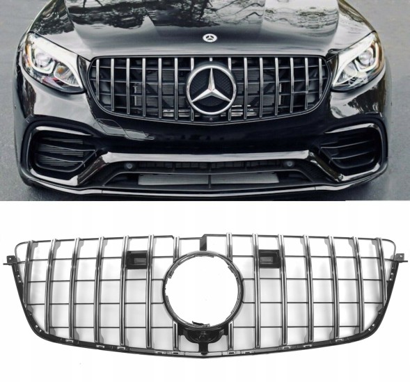 PELOPTICAR A1660377 / A1660377 РЕШІТКА РАДІАТОРА MERCEDES GL II X166 W166 11-15 PANAMERICANA AMG