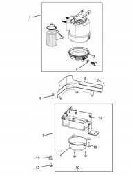 Mopar 68302026AD Захист паливного фільтра, кріплення MOPAR OE для JEEP, Wrangler, Gladiator, з ASO