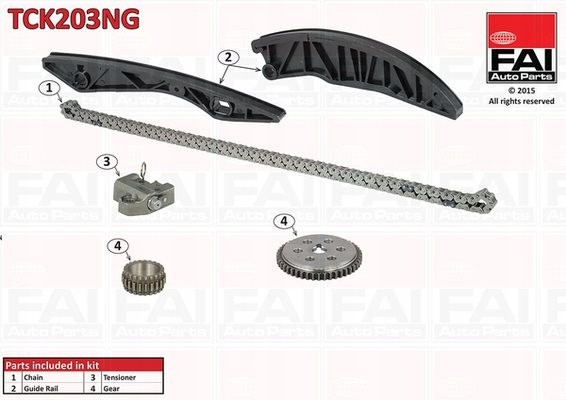 FAI AutoParts TCK203NG Набір ланцюга грм - fai tck203ng