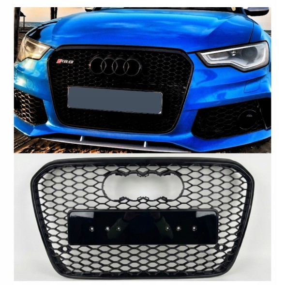 Pulse A6-RS132 Решітка радіатора Audi A6 C7 2011-2014 Чорна Стиль RS6