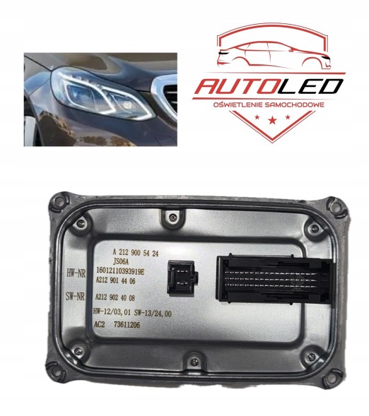 AUTOLED Moduł Sterownik FULL LED Mercedes E-klasa W212 / S212 / C207 A2129005424 Модуль контролера full led mercedes e-class w212 / s212 / c207 a2129005424