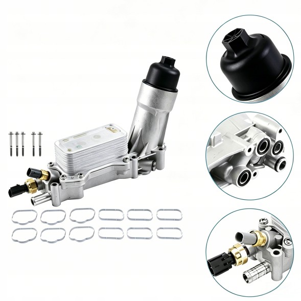 Китай 68105583AF Основа корпусу масляного фільтра, охолоджувач для Dodge Chrysler Jeep 3.6, покращена версія.