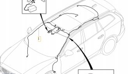 Volvo OE 32142804 VOLVO V60 II джгут, накладка на дах BOWERS WILKIN