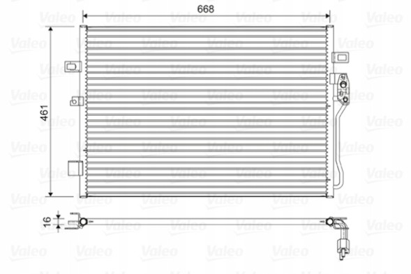Valeo 822625 Valeo 822625 конденсатор, кондиціонер 822625