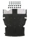 PC 51757241772BMW+SPINKI ЗАХИСТ ДВИГУНА ПІД ДВИГУН BMW 3 F30 F31 2011-2019 БЕЗ XDRIVE + КЛІПСИ