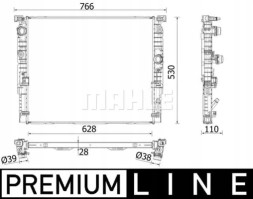 Mahle CR 2198 000P Охолоджувач води cr 2198 000p mahle bmw