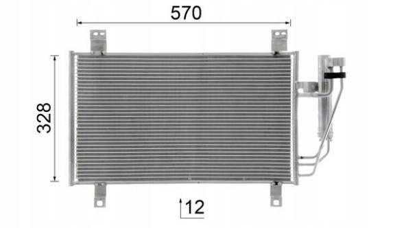 Mahle AC 1100 000S Конденсатор, кондиціонер mahle ac 1100 000s