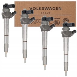 Audi OE AUDI A4 B9 2.0 TDI DETA WTRYSK WTRYSKIWACZ 04L130277AE 4× ІНЖЕКТОР 04L130277AE + 04L130277P AUDI A4 B9 2.0TDI ДЕТА ОРИГІНАЛ