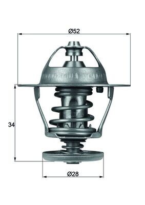 TX 68 88D MAHLE ORIGINAL Термостат