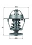 TX 68 88D MAHLE ORIGINAL Термостат
