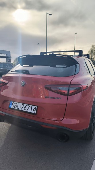 Китай ALFA ROMEO STELVIO LOTKA SPOILER DOKŁADKA CZARNY POŁYSK Задній спойлер чорний глянець ABS для легкових автомобілів