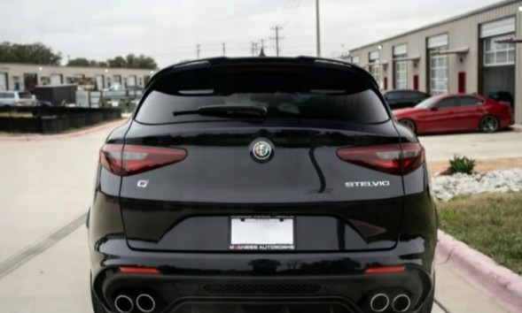 Китай ALFA ROMEO STELVIO LOTKA SPOILER DOKŁADKA CZARNY POŁYSK Задній спойлер чорний глянець ABS для легкових автомобілів