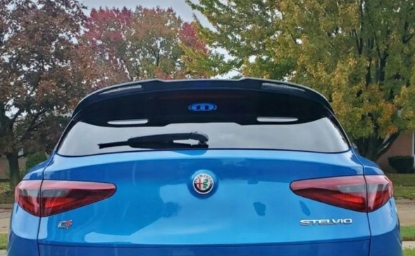 Китай ALFA ROMEO STELVIO LOTKA SPOILER DOKŁADKA CZARNY POŁYSK Задній спойлер чорний глянець ABS для легкових автомобілів