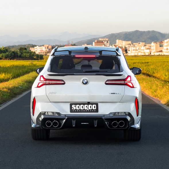 Китай T-539 Карбоновий центральний спойлер BMW X3 G45 в стилі SOOQOO (Dry-Carbon)