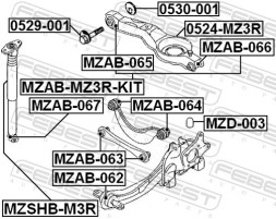 MZSHB M3R FEBEST Захисний кожух амортизатора