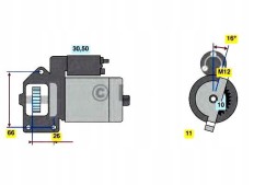 Bosch 0 986 024 040 Стартер bosch 0 986 024 040