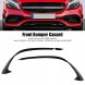 AD BRAKE B0B8T45PBK СПЛІТЕР ПЕРЕДНЬОГО БАМПЕРА MERCEDES A-KLAS W176 AMG ЧОРНИЙ КОМПЛЕКТ 3 ШТ