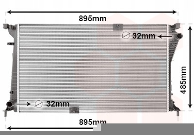 VAN Wezel 43002490 Радіатор охолодження двигуна renault