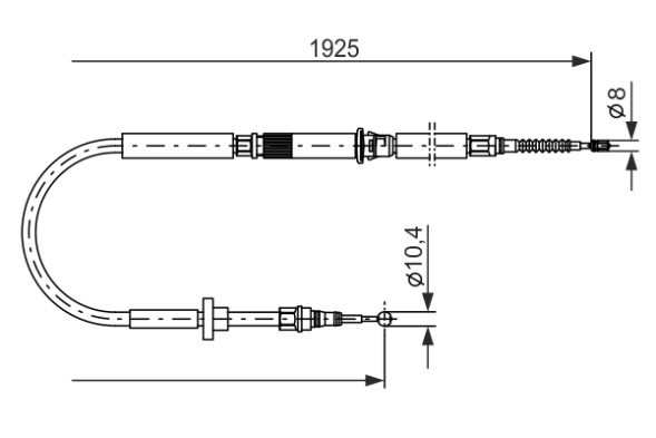1987477959 BOSCH Трос гальма