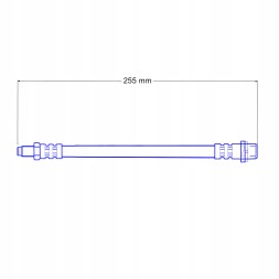 PHU DONOCIK ZPET-0094 Zestaw przewodów hamulcowych elastycznych teflonowych w oplocie stalowym BMW E81 E87 Провід гальмівний гнучкий тефлоновий в сталевому обплетенні BMW E87 E81