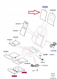 Land Rover OE Підігрів сидіння переднього крісла Land Rover LR132405