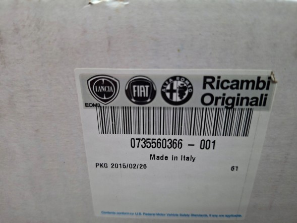 Fiat OE S26340731 ШКІРЯНЕ КЕРМО 735560366 FIAT 500L 2012-
