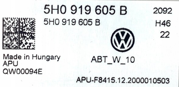 Volkswagen OE 5H0919605B Perfectauto24 Дисплей приладової панелі 10" VW CADDY GOLF 5H0919605B