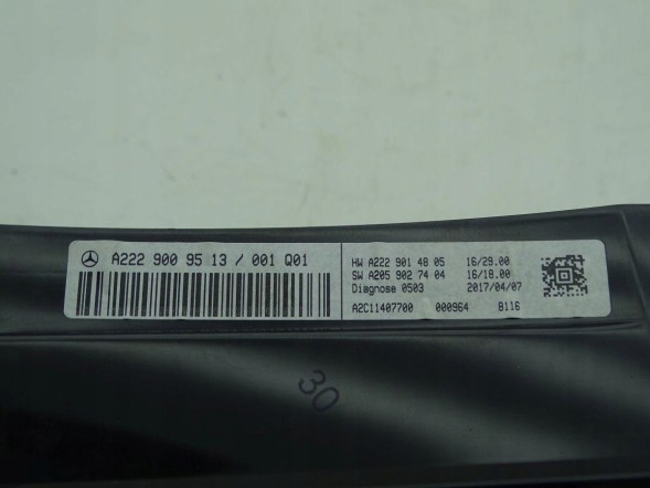 Mercedes-Benz OE A2229009513 GBI_BMW 2 EU MERCEDES S-KLASA W222 13-20 HEAD UP DISPLAY HUD ЄВРОПА ОРИГІНАЛ