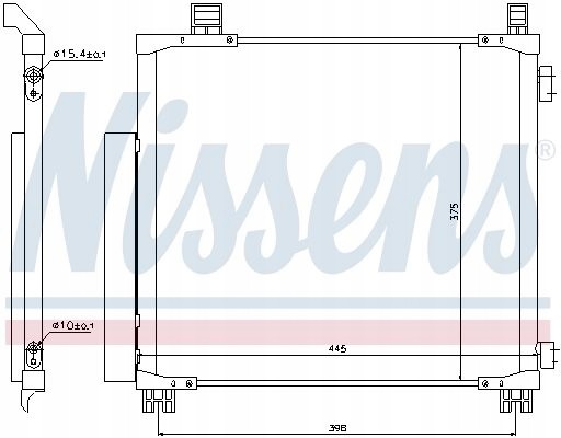 Nissens 940136 Охолоджувач кондиціонера - nissens 940136