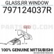 Mitsubishi OE 797124037R Mitsubishi GLASS, RR СКЛО ДАХУ ОРГ !J