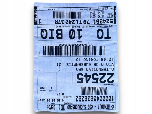 Mitsubishi OE 797124037R Mitsubishi GLASS, RR СКЛО ДАХУ ОРГ !J