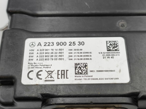 Mercedes-Benz OE МОДУЛЬ КОНТРОЛЕРА MERCEDES S W223 A2239002530