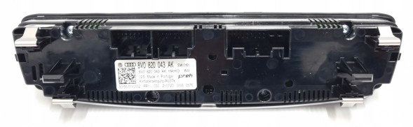 Audi OE 8V0820043AK A3 8V Панель кондиціонера Audi A3 8V 8V0820043AK