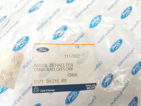 Ford OE Розширювальний бак охолоджуючої рідини Ford Mondeo Mk2 Mk3 OE 1117892