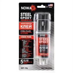 NX49409 NOWAX Клей епоксидний сталевого кольору STEEL EPOXY ADHESIVE 30гр