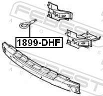 1899 DHF FEBEST Гак для буксирування