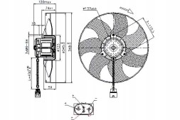 Nissens NIS85726(iMOTO) Вентилятор радіатора vw new beetle 1.8 10.99-09.1 + набір водія #37